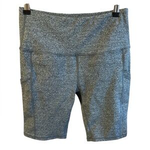Don’t Ache For a Better Body Gray Women's Athletic Bike Shorts With Cell Pocket.